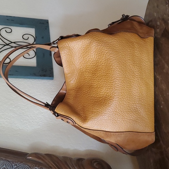 Coach Edie 42 mixed leathers squash color - Picture 11 of 15